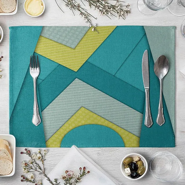 Set de Table Bleu Canard