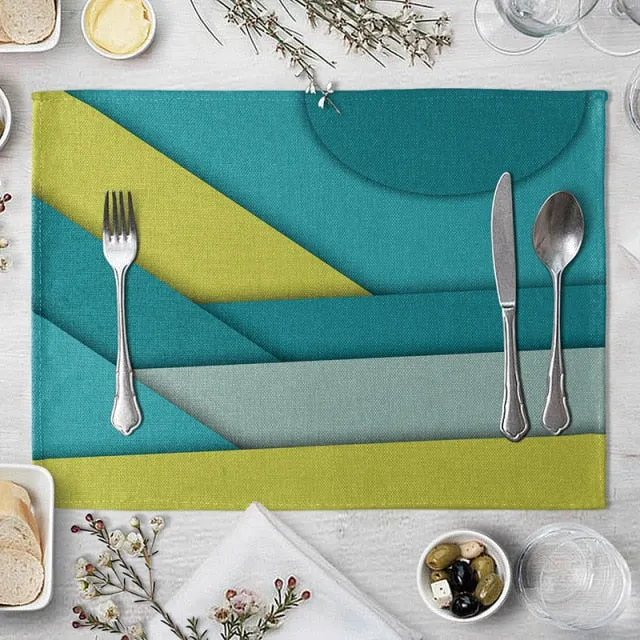 Set de Table Bleu Canard