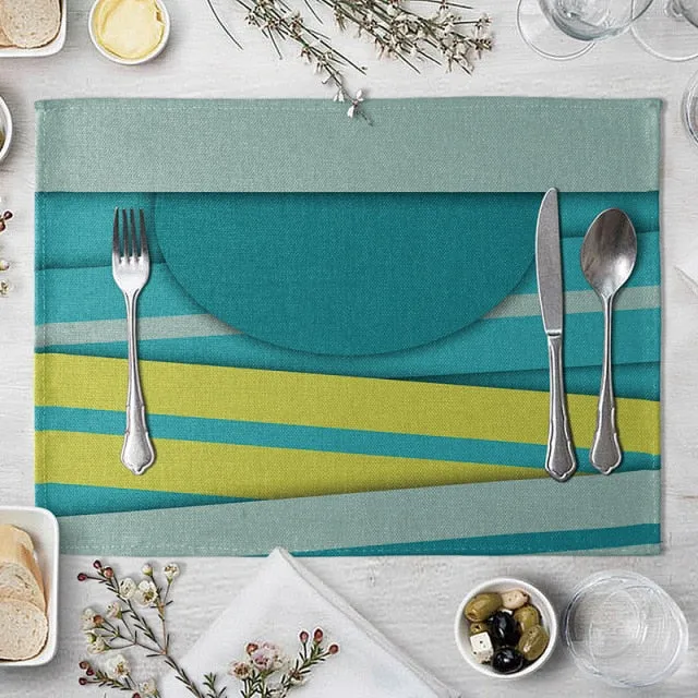 Set de Table Bleu Canard