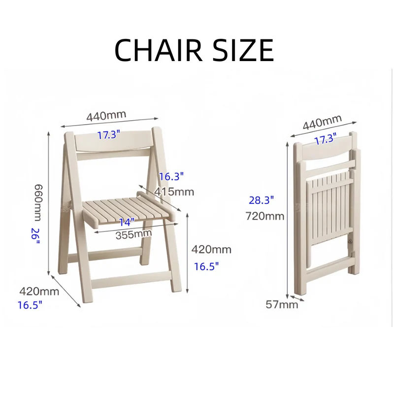 Ensemble table de salle à manger ronde à double abattant avec 4 chaises pliantes