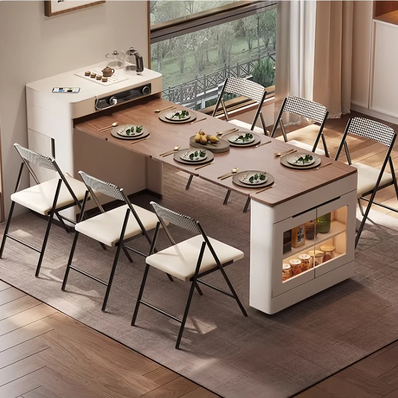 Îlot de cuisine avec table extensible