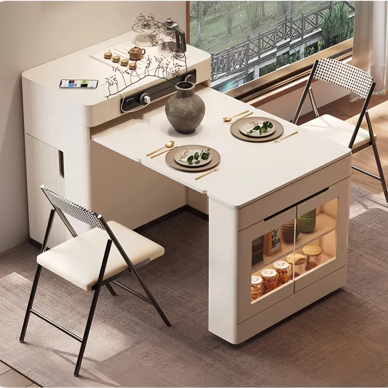 Îlot de cuisine avec table extensible