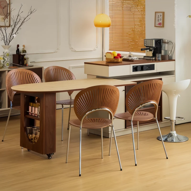 Îlot de cuisine avec table pivotante à 180°