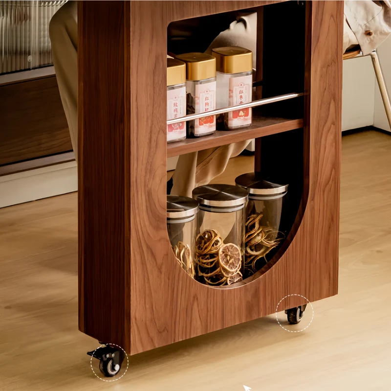 Îlot de cuisine avec table pivotante à 180°