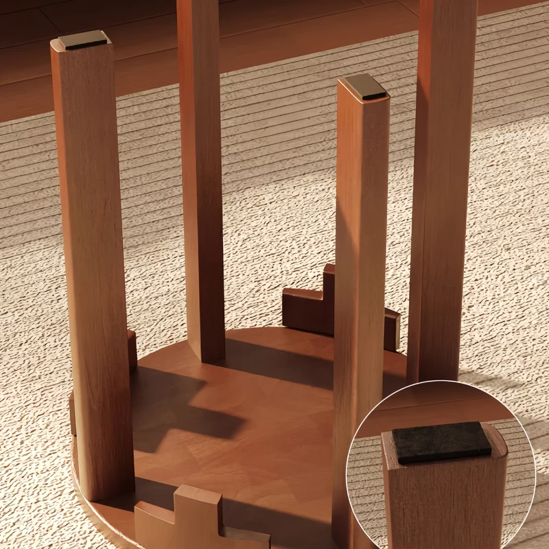 Tabourets empilables 6 en 1 en bois massif