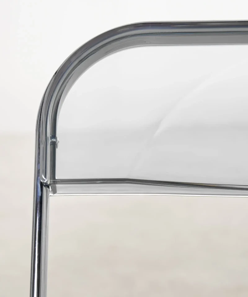 Silla plegable en acero cromado Luma