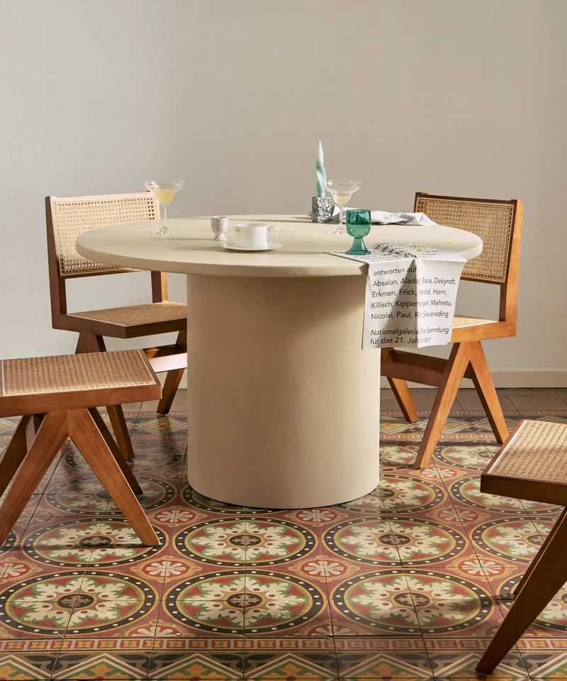 Silla de Comedor en Madera y Ratán Chiara