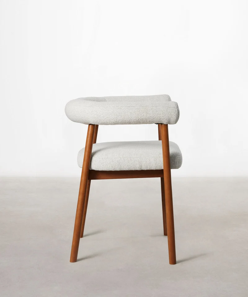 Silla de Comedor en Madera y Tapizada Sparks