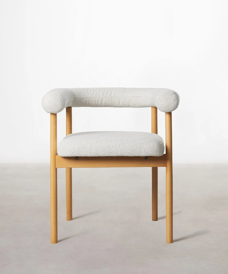 Silla de Comedor en Madera y Tapizada Sparks