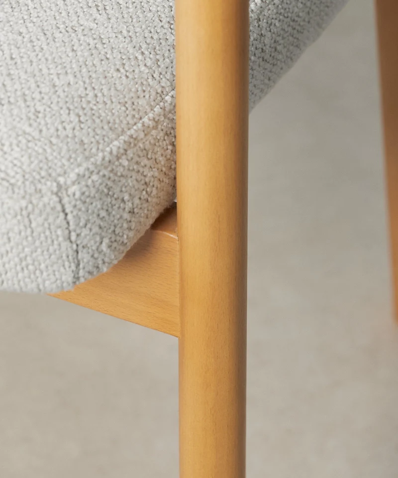 Silla de Comedor en Madera y Tapizada Sparks