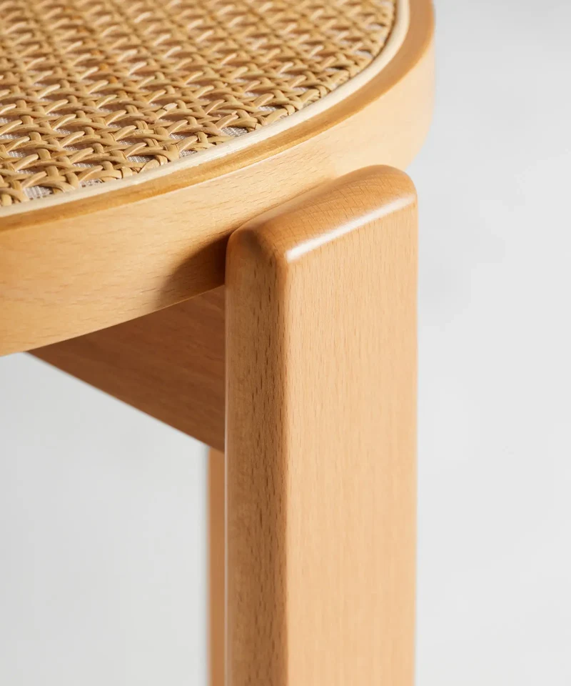 Silla de Comedor en Madera y Ratán Delia