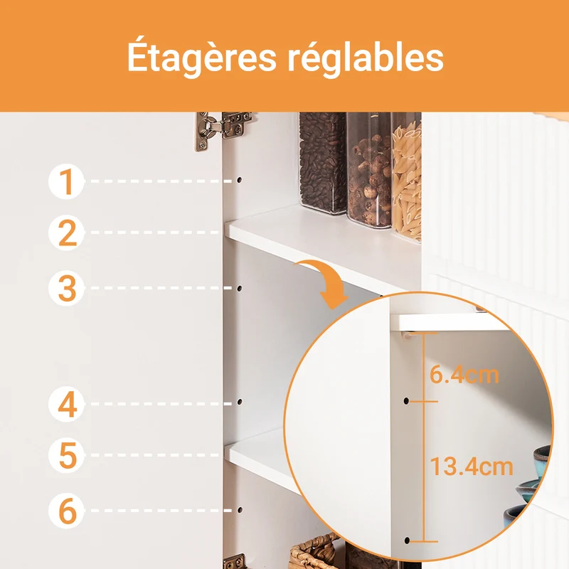 SoBuy FKW124-WN Desserte Cuisine avec Roulettes, Tiroirs et Barre latérale, Mobile, Rangement Optimisé – L90×P40×H90 cm, Bois d’Hévéa, Blanc et Naturel