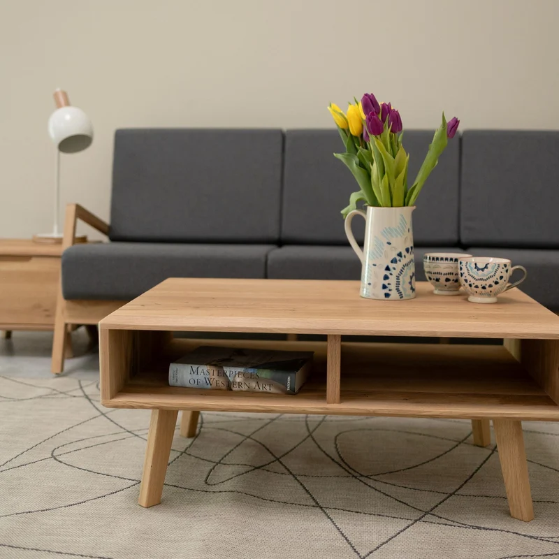 Table basse en bois massif Suède 1 – NordicStory