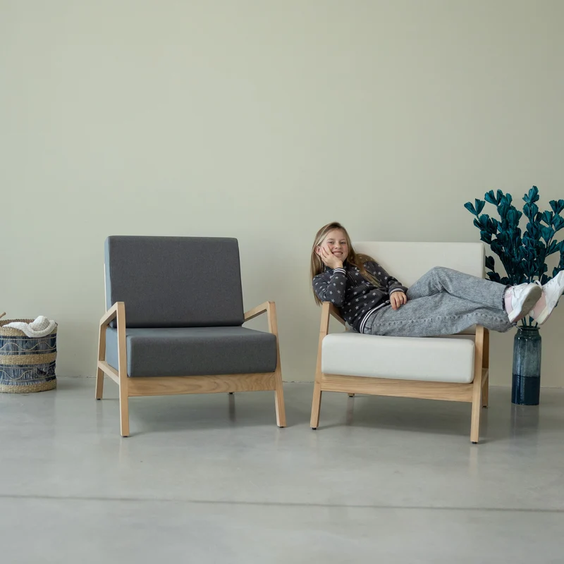 Fauteuil en bois massif de chêne Suède - NordicStory