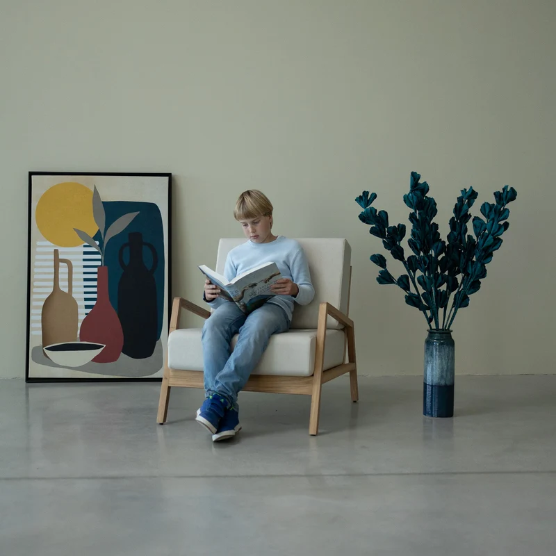 Fauteuil en bois massif de chêne Suède - NordicStory