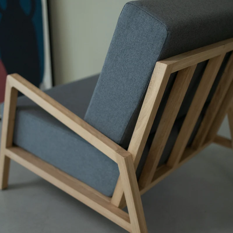 Fauteuil en bois massif de chêne Suède - NordicStory