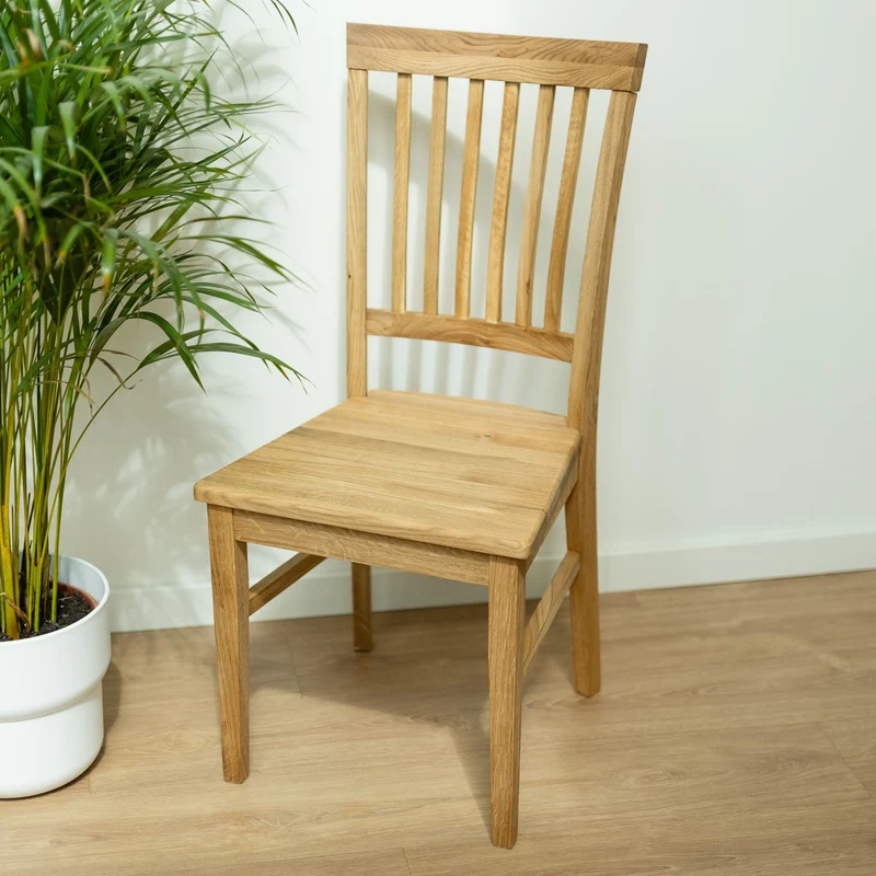 Chaise de salle à manger en bois massif de chêne Provence – Lot de 2 ou 4 chaises - NordicStory