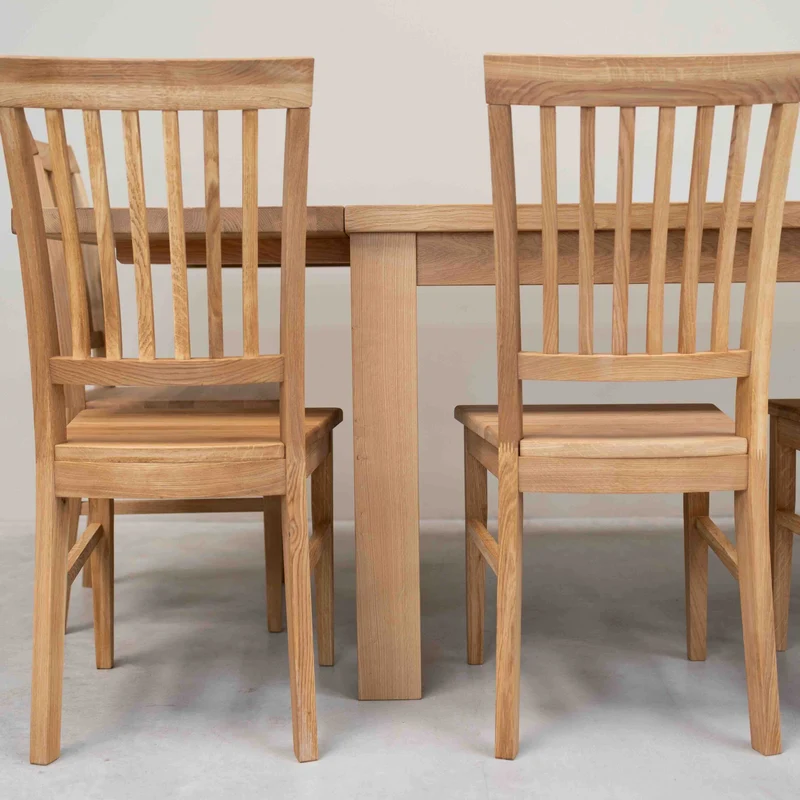 Chaise de salle à manger en bois massif de chêne Provence – Lot de 2 ou 4 chaises - NordicStory
