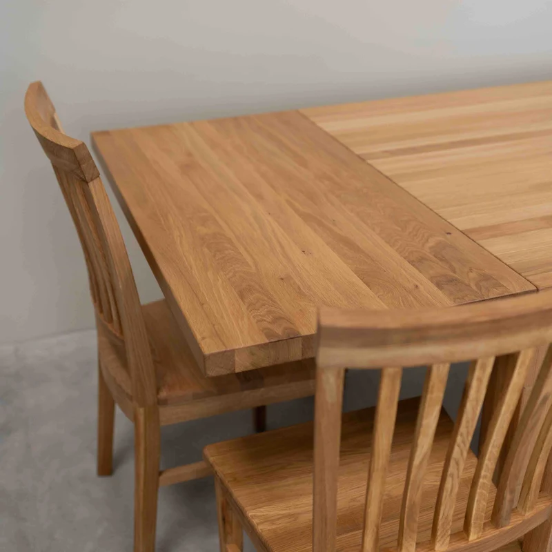 Chaise de salle à manger en bois massif de chêne Provence – Lot de 2 ou 4 chaises - NordicStory
