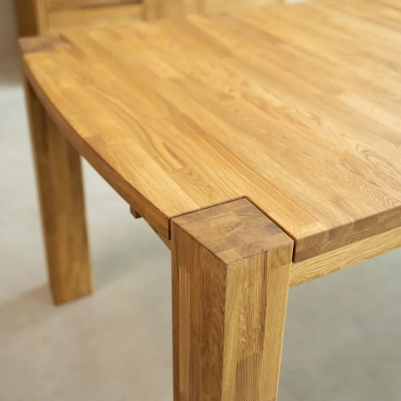 Table à manger extensible en bois massif de chêne Balder - NordicStory