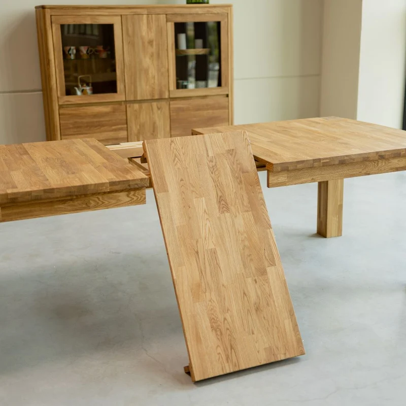 Table à manger extensible en bois massif de chêne Balder - NordicStory