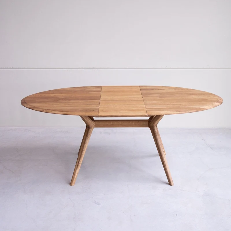 Table à manger extensible en bois massif de chêne Carmen - NordicStory