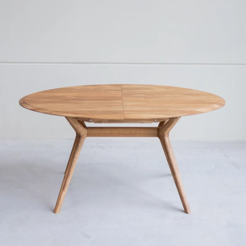 Table à manger extensible en bois massif de chêne Carmen - NordicStory