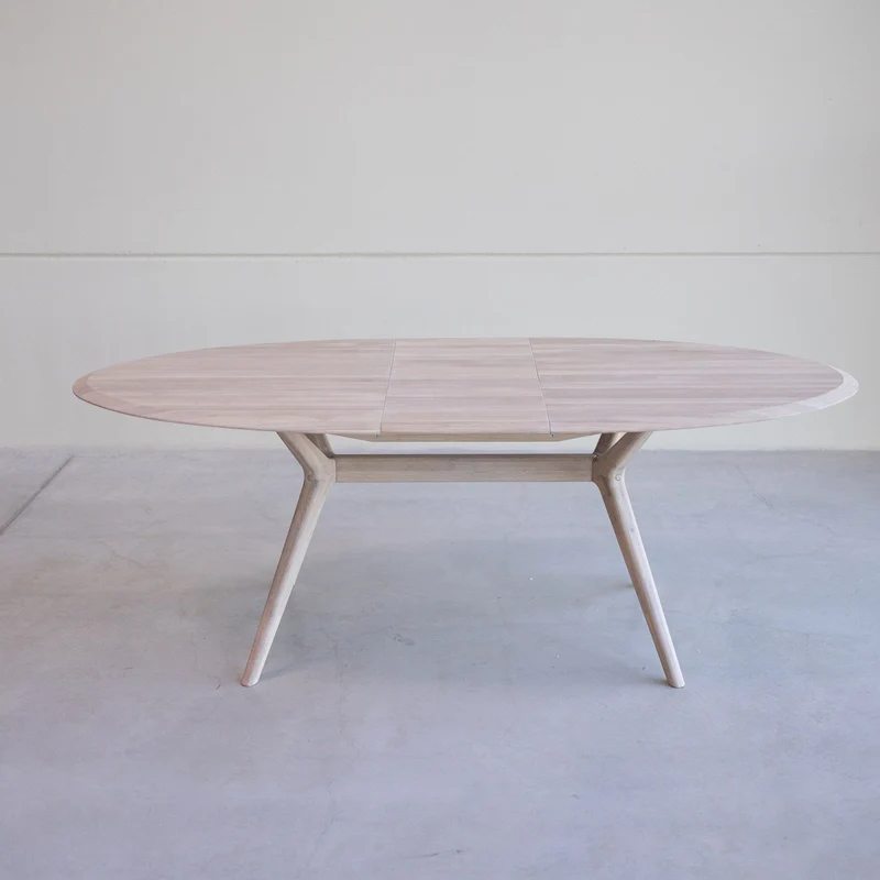Table à manger extensible en bois massif de chêne Carmen - NordicStory