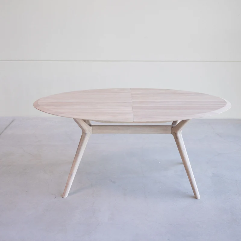 Table à manger extensible en bois massif de chêne Carmen - NordicStory