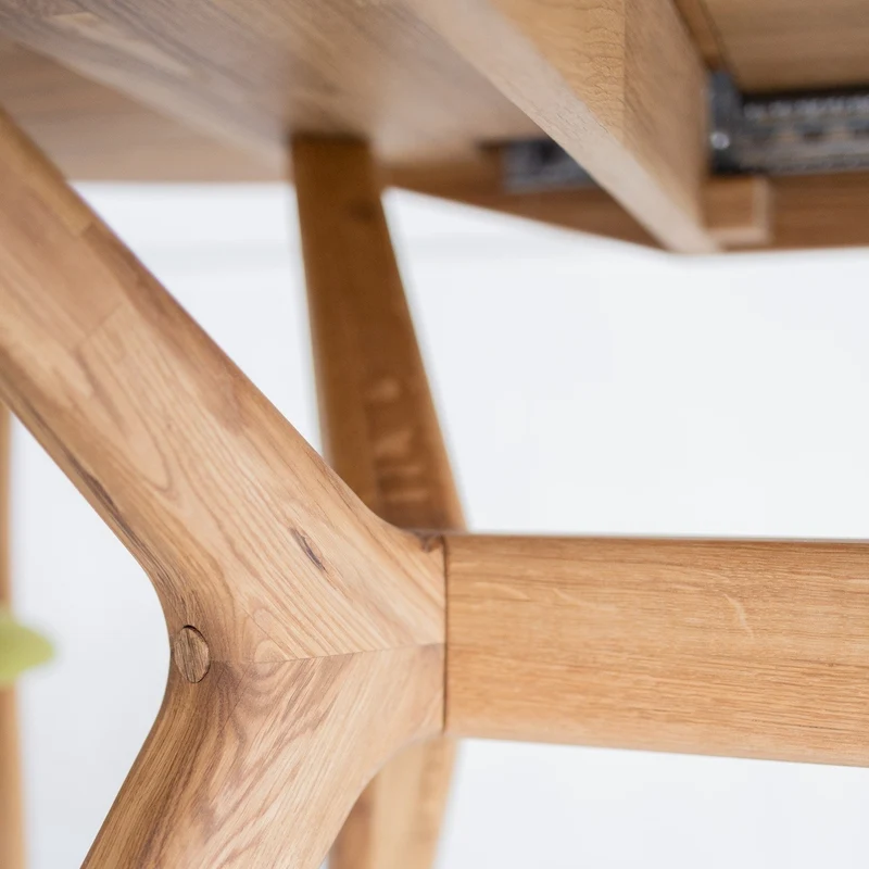 Table à manger extensible en bois massif de chêne Carmen - NordicStory
