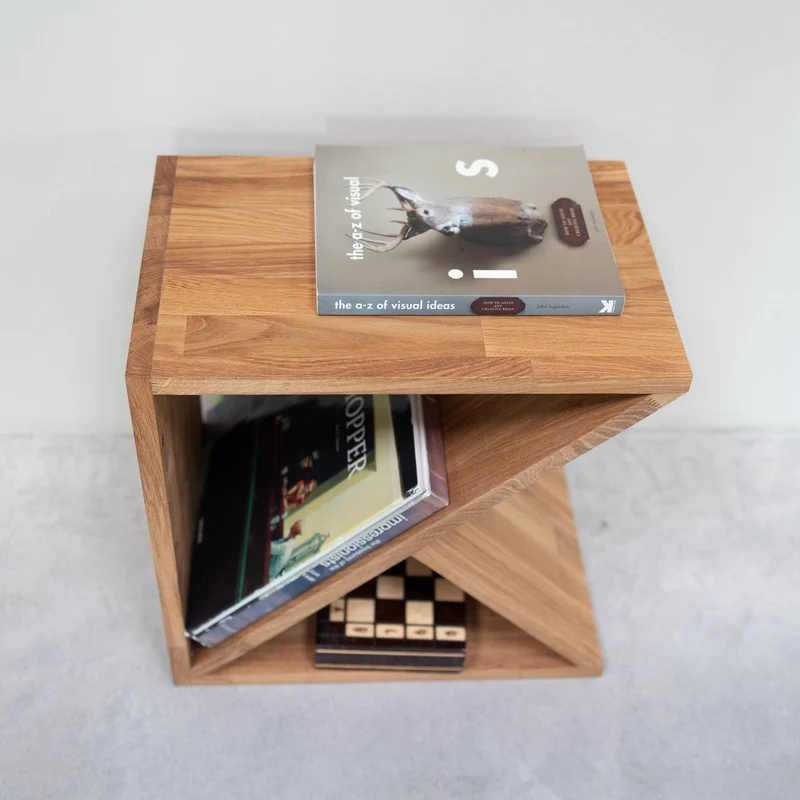 Table de chevet en bois massif de chêne Danemark – NordicStory