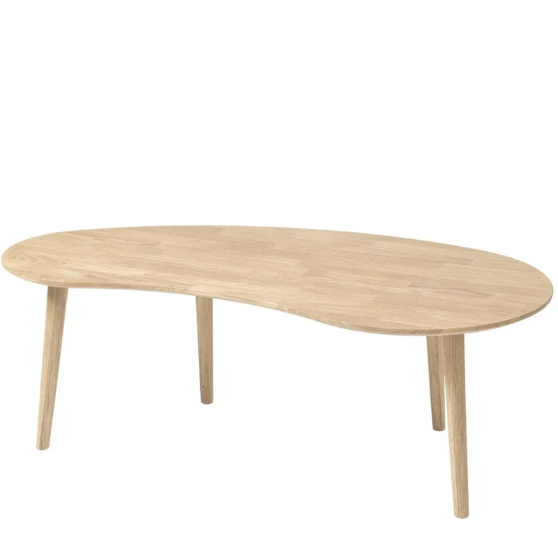 Table basse gigogne en bois massif de chêne Escandi - NordicStory