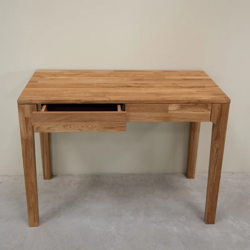 Bureau console en bois massif de chêne Axel I - NordicStory