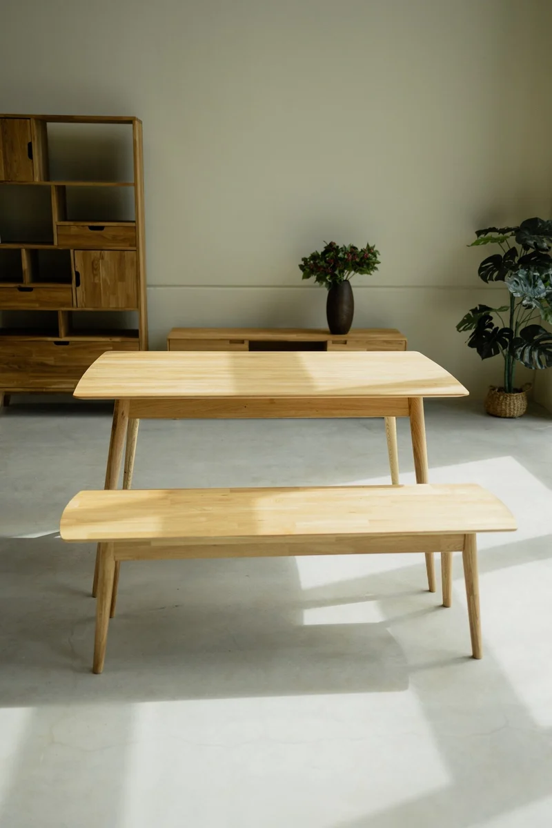 Banc en bois massif de chêne Escandi – NordicStory
