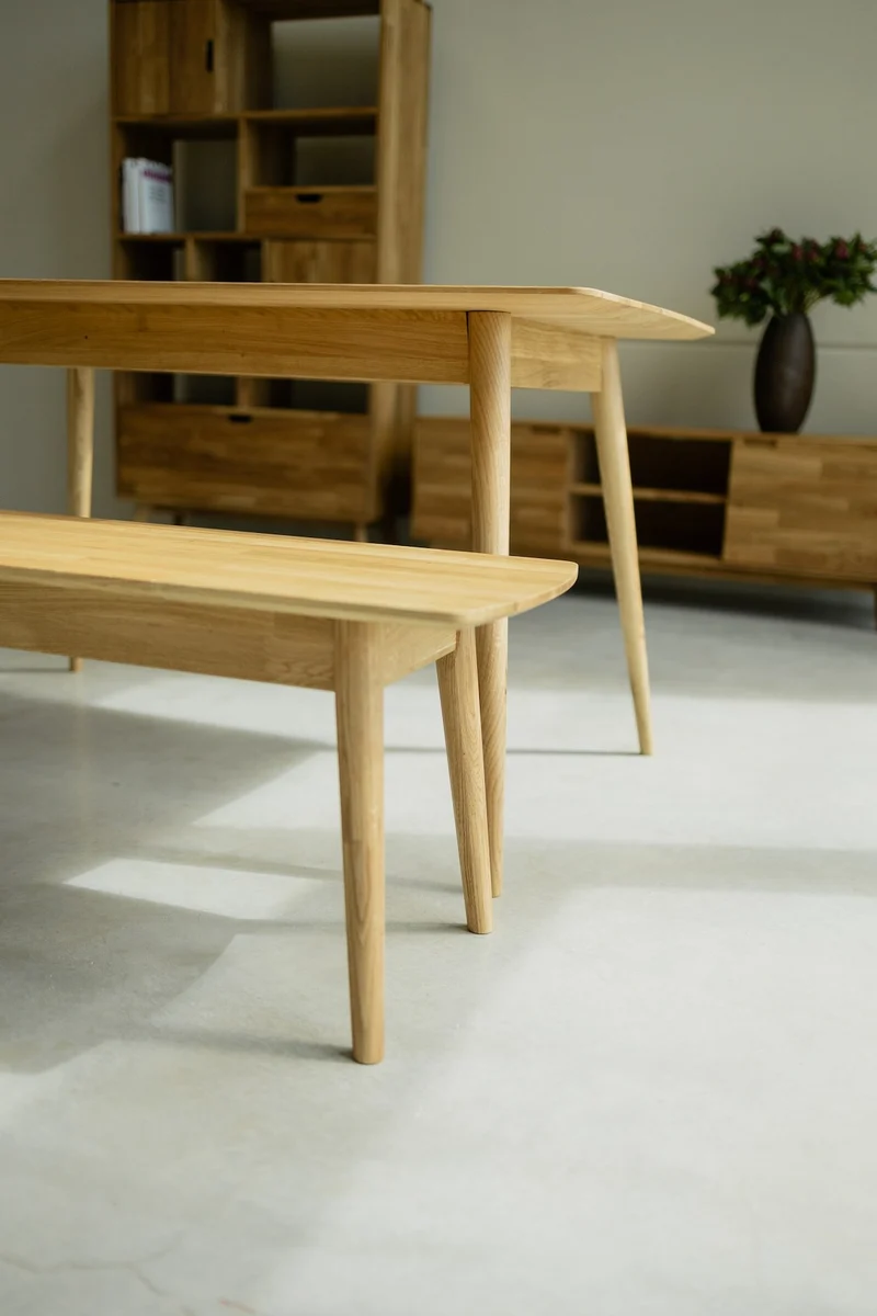 Banc en bois massif de chêne Escandi – NordicStory