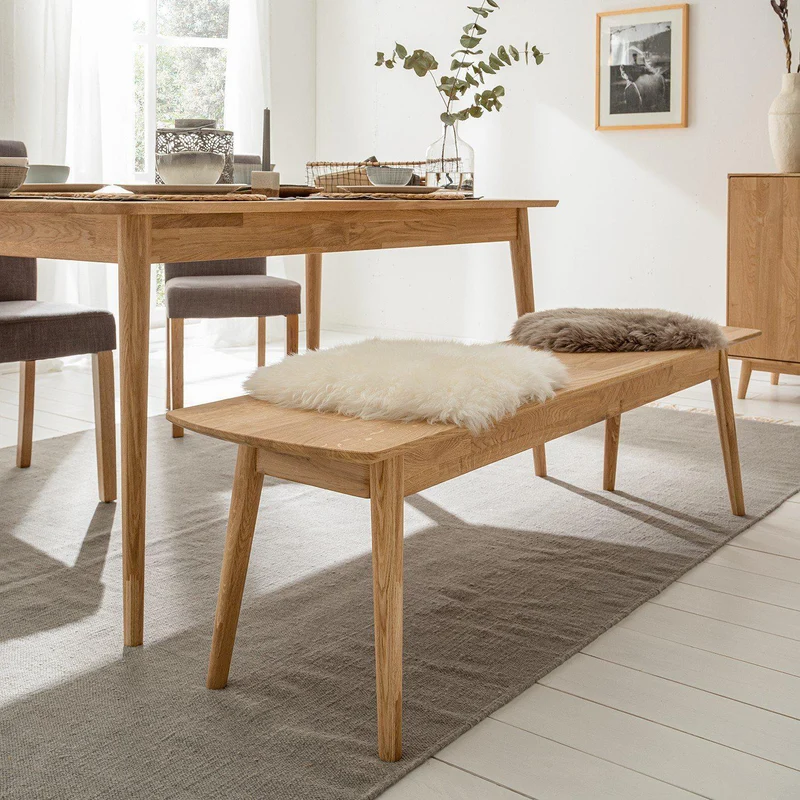 Banc en bois massif de chêne Escandi – NordicStory