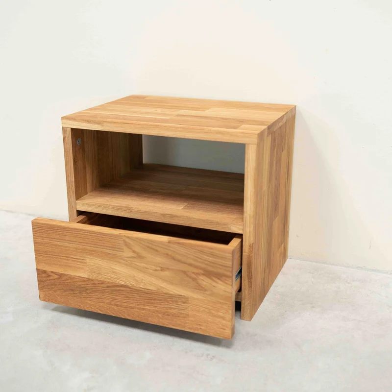 Table de chevet en bois massif de chêne Danemark 1 - NordicStory