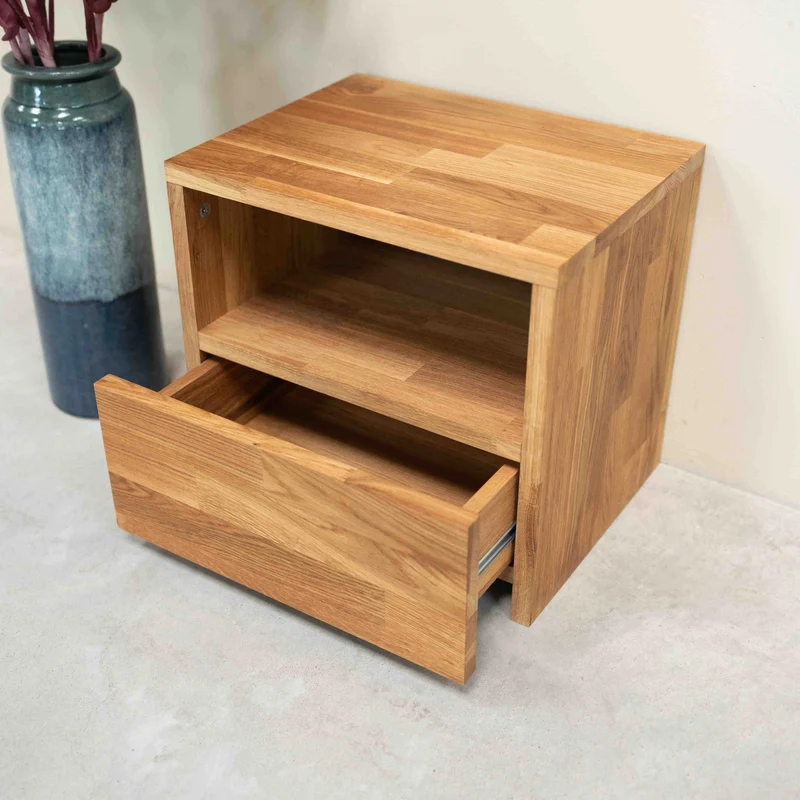 Table de chevet en bois massif de chêne Danemark 1 - NordicStory