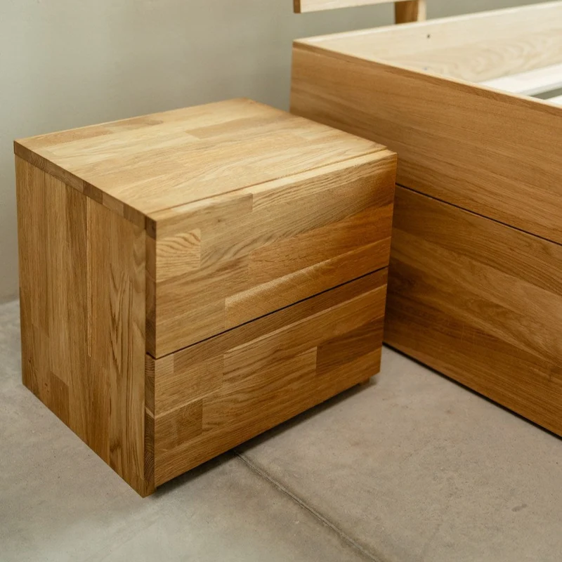 Table de chevet en bois massif de chêne Danemark 2 – NordicStory