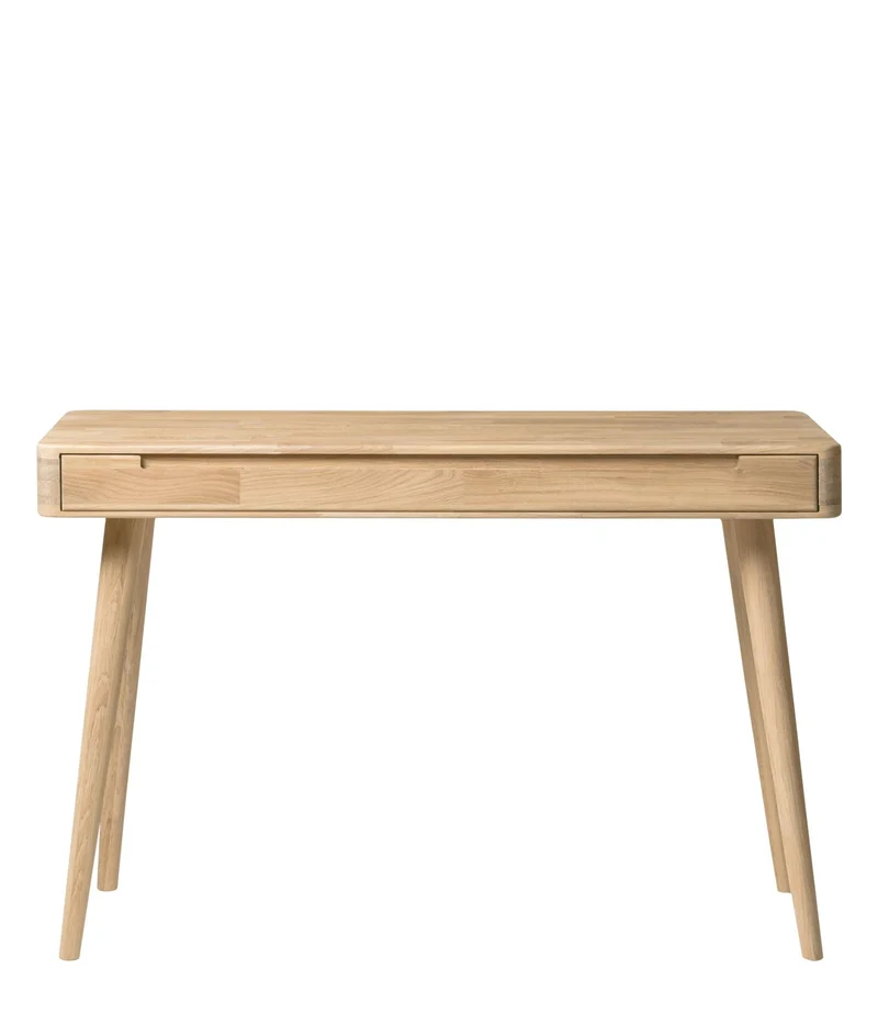 Bureau console en bois massif de chêne Escandi - NordicStory