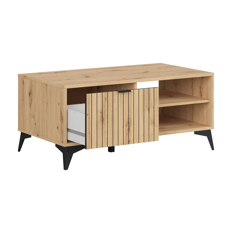 Table basse 1 tiroir Mao Bois