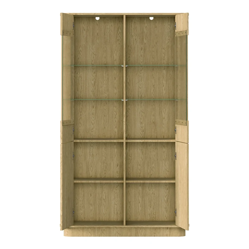 Vaisselier 2 portes LED incluse Halina Bois