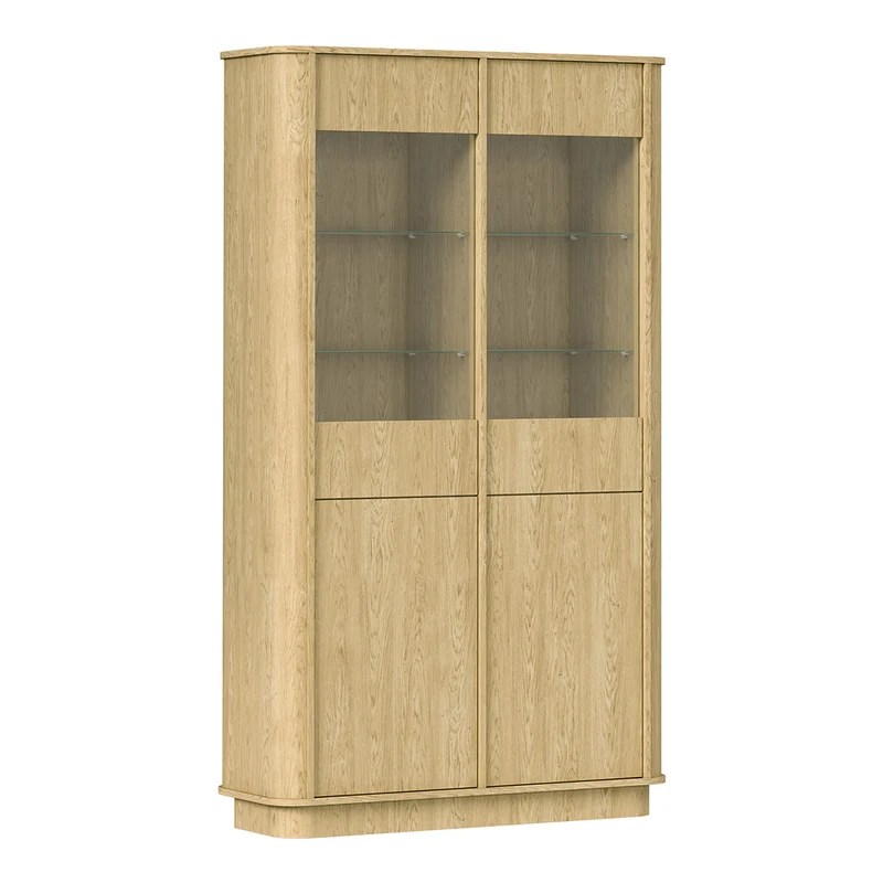 Vaisselier 2 portes LED incluse Halina Bois