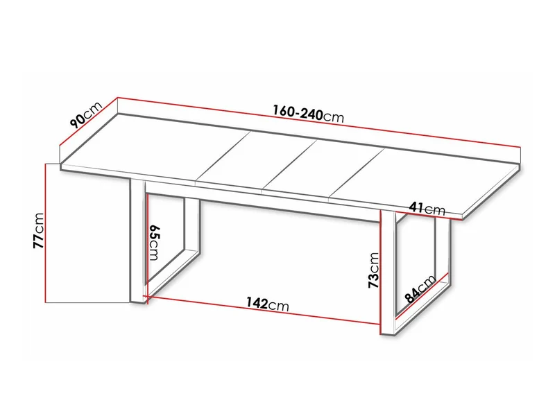 Table extensible MOBILIER 1 Tenodeu 112