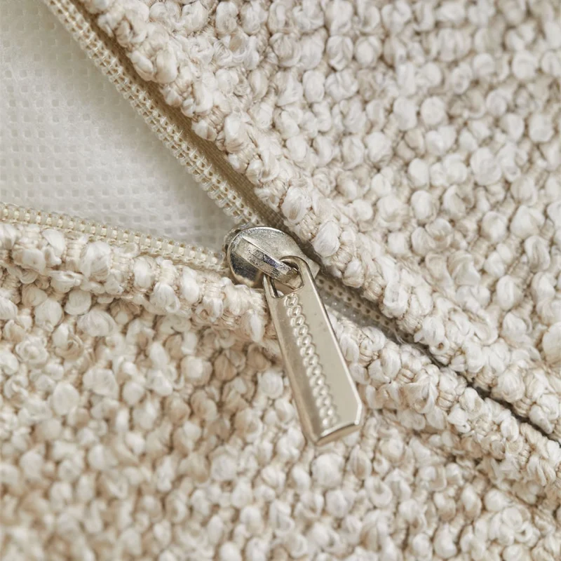 Méridienne droite SKLUM Cardea bouclé beige