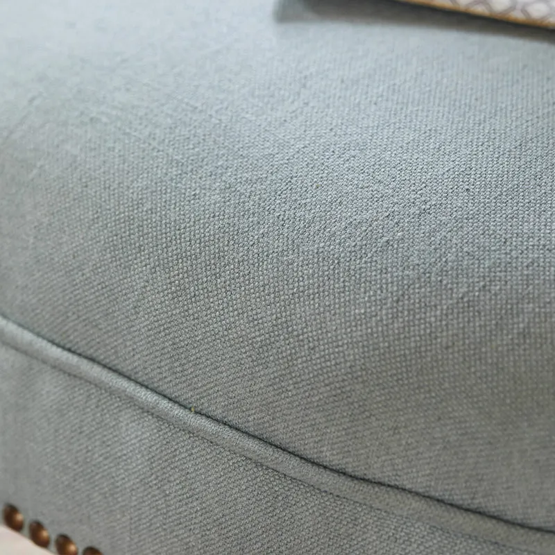 Lot de 2 fauteuils LOBERON Francet Bleu Marron