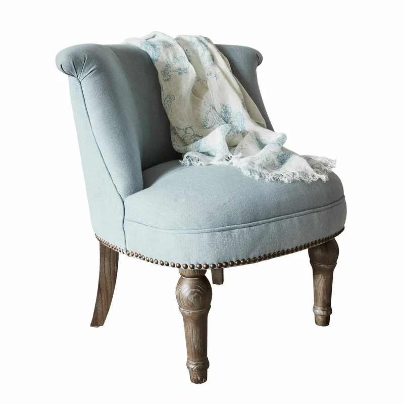 Lot de 2 fauteuils LOBERON Francet Bleu Marron