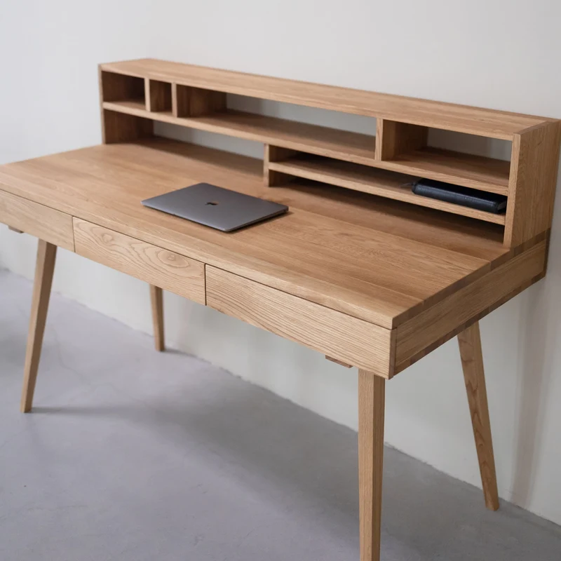 Bureau en chêne massif MALMO 2 | NordicStory
