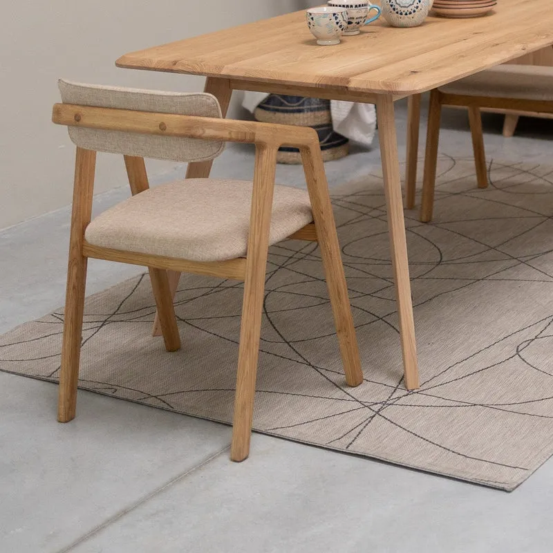 Table de salle à manger fixe en bois massif SWEDEN | NordicStory