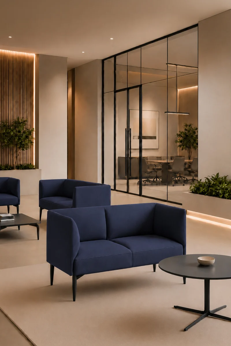 Canapé d'accueil Kay 2 places - Design italien